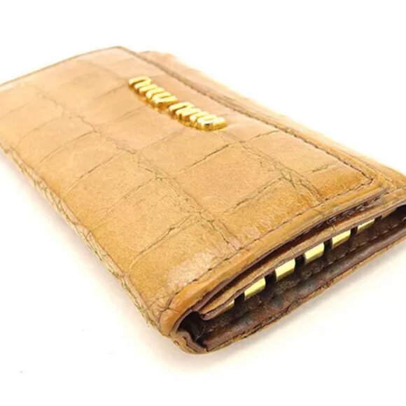 miumiu Key holder Key case Brown Brown Woman unisex Authentic Used - Picture 3 of 6